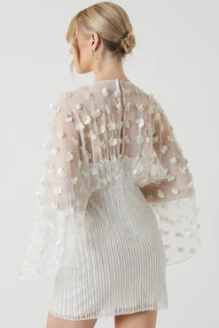 Coast Robe de Mariée Mini Kimono à Broderies Florales<Femme Toutes Les Robes|Robes À Manches Longues