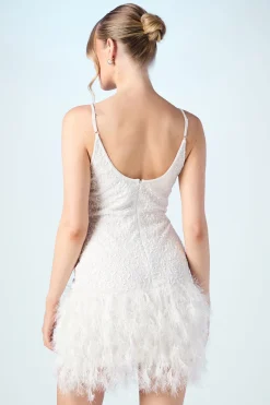 Coast Robe de Mariée Mini Ornée de Sequins Style Plumes<Femme Robes|Toutes Les Robes