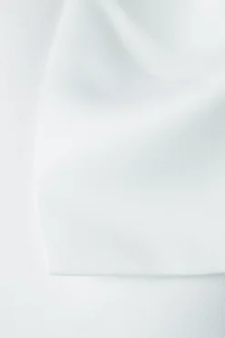 Robe de Mariée Mini à Une Épaule avec Nœud Statement