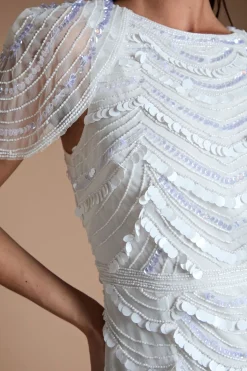 Coast Robe De Mariée Ornée Avec Épaules Cape<Femme Robes|Robes Longues