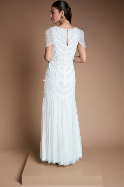 Coast Robe De Mariée Ornée Avec Épaules Cape<Femme Robes|Robes Longues