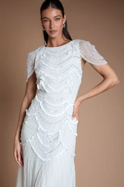 Coast Robe De Mariée Ornée Avec Épaules Cape<Femme Robes|Robes Longues