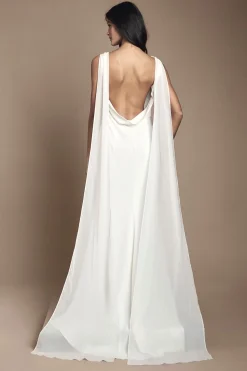 Coast Robe de Mariée Petite en Mousseline avec Détail Dos Drapé<Femme Toutes Les Robes|Robes Longues