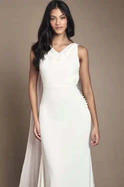 Coast Robe de Mariée Petite en Mousseline avec Détail Dos Drapé<Femme Toutes Les Robes|Robes Longues