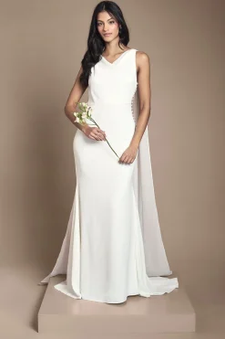 Coast Robe de Mariée Petite en Mousseline avec Détail Dos Drapé<Femme Toutes Les Robes|Robes Longues