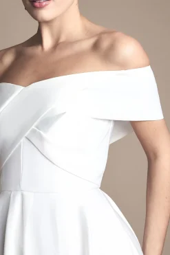Coast Robe de Mariée Satin Bardot Origami<Femme Satin Et Dentelle|Robes