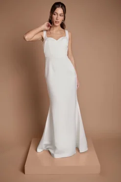 Coast Robe De Mariée Sirène À Bretelles Avec Nœud Dans Le Dos<Femme Robes|Robes Longues