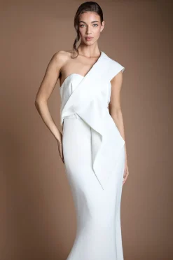 Coast Robe De Mariée Sirène À Dos Nœud Torsadé<Femme Toutes Les Robes|Robe Satin