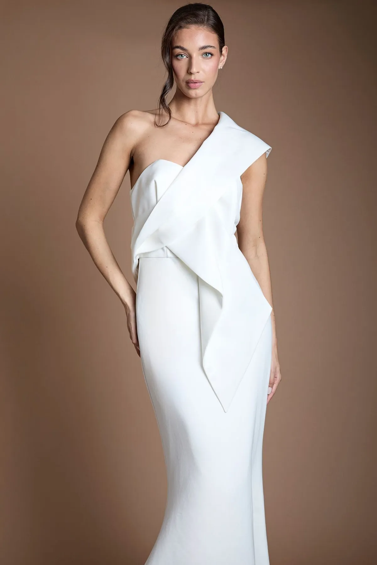 Coast Robe De Mariée Sirène À Dos Nœud Torsadé<Femme Toutes Les Robes|Robe Satin