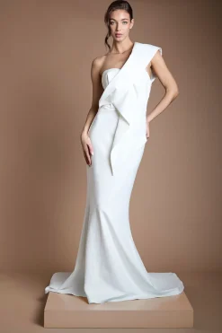 Coast Robe De Mariée Sirène À Dos Nœud Torsadé<Femme Toutes Les Robes|Robe Satin