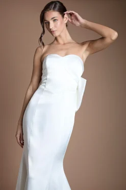 Coast Robe De Mariée Sirène En Ponte Avec Nœud Spectaculaire<Femme Robes|Robes Longues