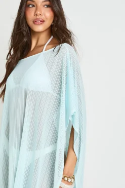 Robe De Plage Cape En Maille Transparente
