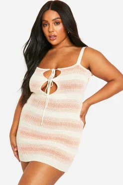 Robe de plage courte à nouage frontal