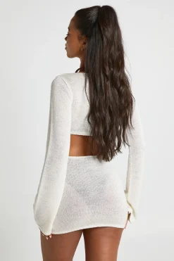 Robe De Plage En Crochet Avec Détail Étoile De Mer