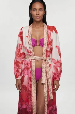 Robe De Plage Longue En Voile De Coton