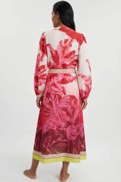 Robe De Plage Longue En Voile De Coton