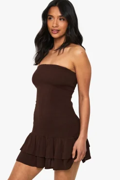 Robe De Plage Mini Froncée En Gaze De Coton Petite