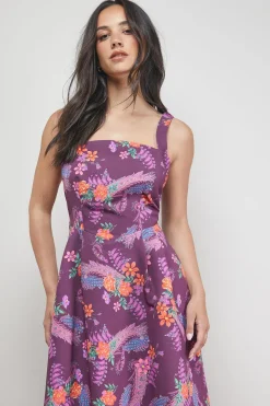 Robe de Soirée Mi-Longue à Bretelles