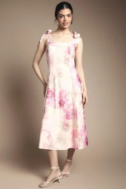 Oasis Robe de Soirée Mi-Longue à Bretelles Nœud<Femme Robes Mi-Longues|Robes Bal De Promo