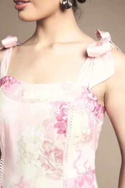 Oasis Robe de Soirée Mi-Longue à Bretelles Nœud<Femme Robes Mi-Longues|Robes Bal De Promo