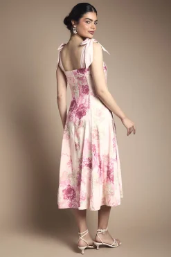 Oasis Robe de Soirée Mi-Longue à Bretelles Nœud<Femme Robes Mi-Longues|Robes Bal De Promo