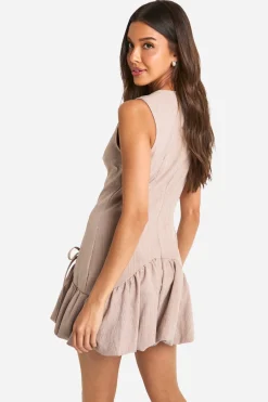 boohoo Robe de tailleur à rayures fines<Femme Robes Patineuses|Robes