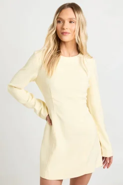 Robe Droite Ajustée À Manches Longues Petite