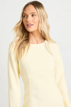 Robe Droite Ajustée À Manches Longues Petite