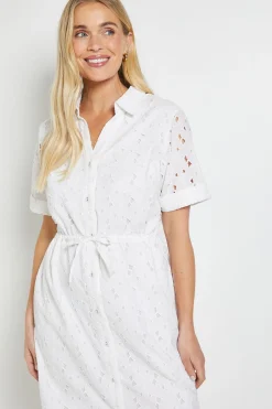 Robe Droite Broderie Anglaise D'été Petite