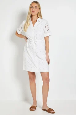 Robe Droite Broderie Anglaise D'été Petite