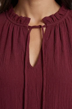 Robe Droite D'été En Gaze De Coton