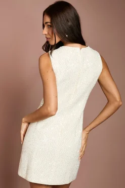 Coast Robe Droite en Bouclé à Sequins avec Nœuds<Femme Robes De Soirée|Toutes Les Robes