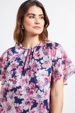Wallis Robe Droite À Encolure Fleurie<Femme Robes|Toutes Les Robes