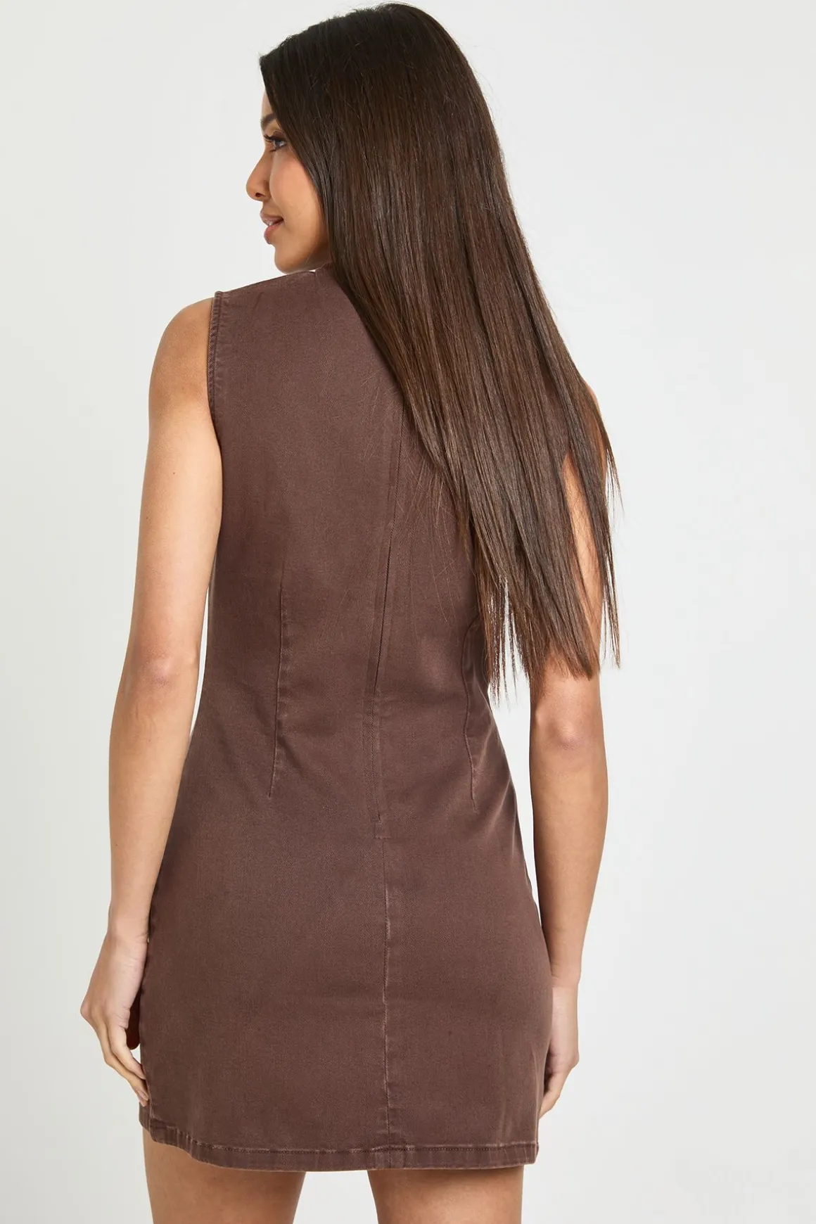 Robe Droite En Denim Basique