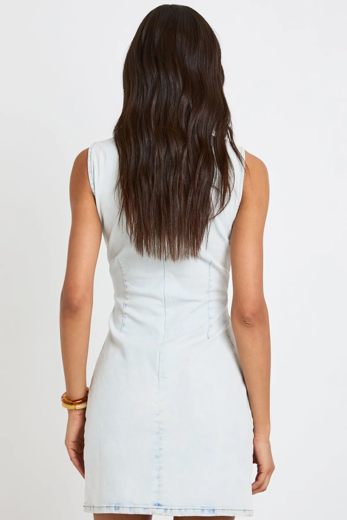 boohoo Robe Droite En Denim Basique Tall<Femme Denim|Denim