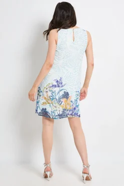 Wallis Robe Droite En Mousseline À Motifs Floraux Sans Manches<Femme Robes|Toutes Les Robes