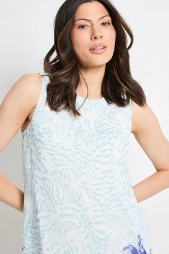 Wallis Robe Droite En Mousseline À Motifs Floraux Sans Manches<Femme Robes|Toutes Les Robes