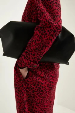 Wallis Robe Droite À Fermeture Éclair En Ponte Jacquard Léopard<Femme Robes À Manches Longues|Robes