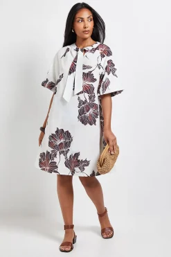 Robe Droite Florale Petite Taille