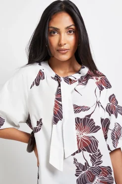 Robe Droite Florale Petite Taille