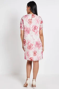 Wallis Robe Droite À Manches Bouffantes Et Motif Fleuri Petite<Femme Robes|Toutes Les Robes