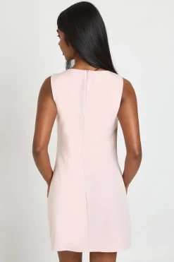 boohoo Robe Droite Tissée À Détail Nœud<Femme Robes De Soirée|Toutes Les Robes