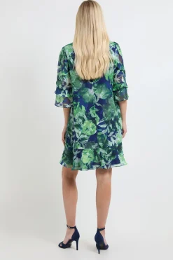 Robe Droite À Volants Et Imprimé Fleuri Petite