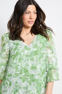 Wallis Robe Droite À Volants Imprimé Fleuri<Femme Robes|Toutes Les Robes