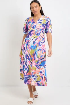 Wallis Robe D'été Abstraite Longueur Thé<Femme Robes|Robes Mi-Longues