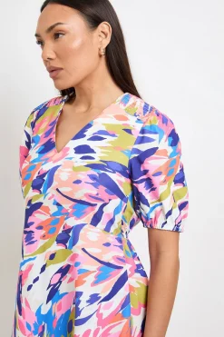 Wallis Robe D'été Abstraite Longueur Thé<Femme Robes|Robes Mi-Longues