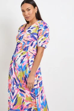 Wallis Robe D'été Abstraite Longueur Thé<Femme Robes|Robes Mi-Longues
