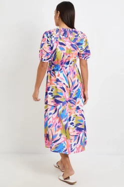 Wallis Robe D'été Abstraite Longueur Thé<Femme Robes|Robes Mi-Longues