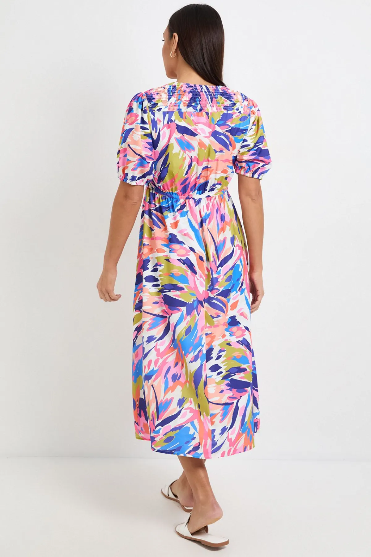 Wallis Robe D'été Abstraite Longueur Thé<Femme Robes|Robes Mi-Longues