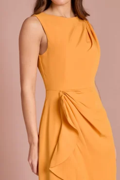 Coast Robe en Crêpe à Volants avec Dos Échancré<Femme Toutes Les Robes|Robes Mi-Longues